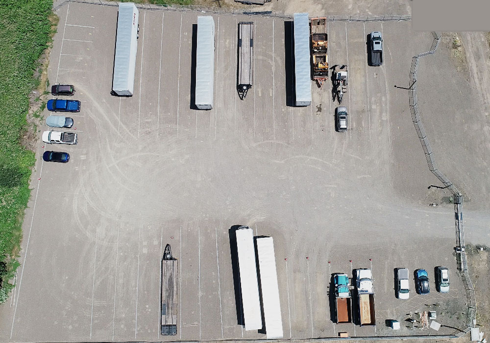 View of Canby TruxGuard parking lot